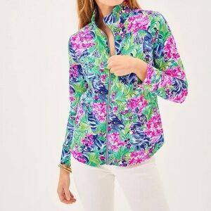 LILLY PULITZER DISNEY PARKS COLLECTION MINNIE FULL ZIP JACKET SMALL NEW